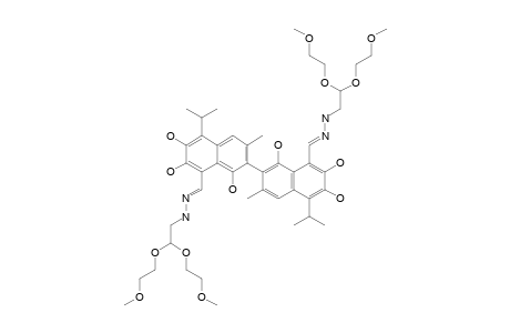 [2,2-BIS-(1,4-DIOXAPENTYL)-ETHYLHYDRAZINE]-GOSSYPOL