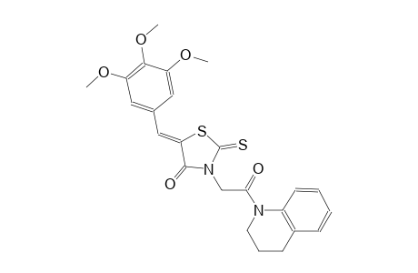 4-thiazolidinone, 3-[2-(3,4-dihydro-1(2H)-quinolinyl)-2-oxoethyl]-2-thioxo-5-[(3,4,5-trimethoxyphenyl)methylene]-, (5Z)-