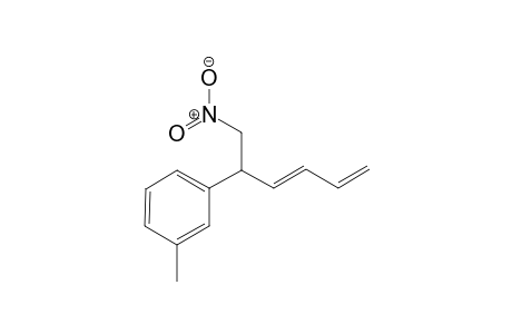 (E)-1-methyl-3-(1-nitrohexa-3,5-dien-2-yl)benzene