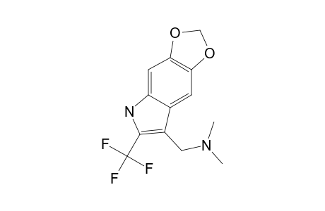 3-(N,N-DIMRTHYLAMINOMETHYL)-5,6-(METHYLENEDIOXY)-2-TRIFLUOROMETHYLINDOLE