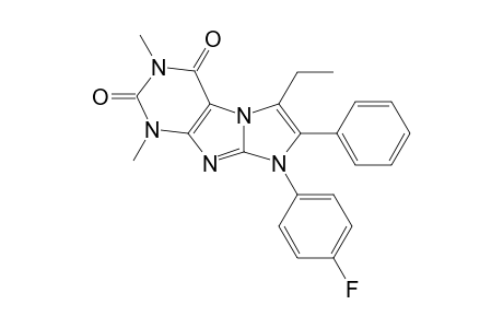 6-Ethyl-8-(4-fluorophenyl)-1,3-dimethyl-7-phenyl-1H-imidazo[2,1-f]purine-2,4(3H,8H)-dione