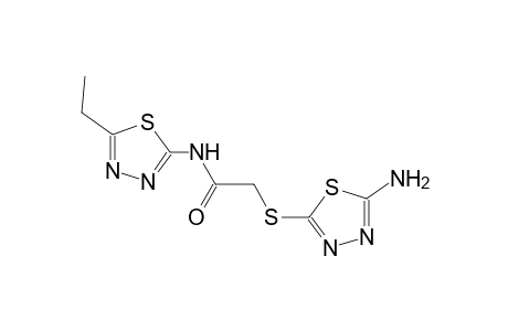 2-[(5-amino-1,3,4-thiadiazol-2-yl)sulfanyl]-N-(5-ethyl-1,3,4-thiadiazol-2-yl)acetamide