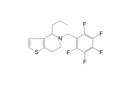5-Pentafluorophenylmethyl-4-propyl-4,5,6,7-tetrahydro-thieno[3,2-c]pyridine
