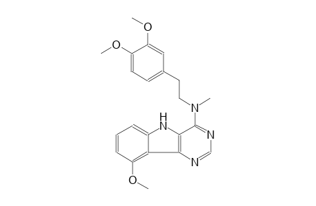 N-[2-(3,4-dimethoxyphenyl)ethyl]-9-methoxy-N-methyl-5H-pyrimido[5,4-b]indol-4-amine