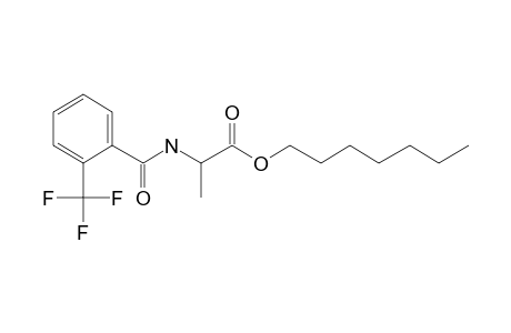 L-Alanine, N-(2-trifluoromethylbenzoyl)-, heptyl ester