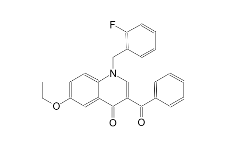 4(1H)-quinolinone, 3-benzoyl-6-ethoxy-1-[(2-fluorophenyl)methyl]-