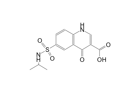 3-quinolinecarboxylic acid, 1,4-dihydro-6-[[(1-methylethyl)amino]sulfonyl]-4-oxo-