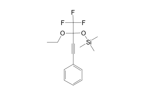 1,1,1-Trifluoro-4-phenyl-3-butyn-2-ethoxy-2-trimethylsilyl ether