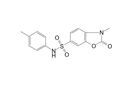 3-Methyl-2-oxo-2,3-dihydrobenzooxazole-6-sulfonic acid p-tolylamide