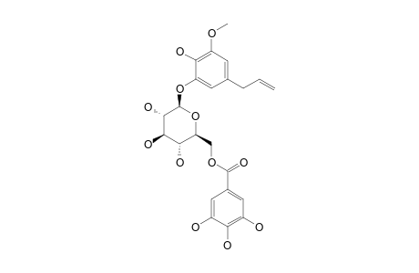 ERICIFOLIN;EUGENOL-5-O-BETA-(6'-GALLOYLGLUCOPYRANOSIDE)