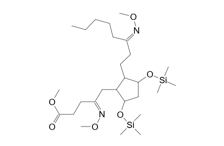 4-(methoxyimino)-5-(2-(3-(methoxyimino)octyl)-3,5-di(trimethylsiloxy)cyclopentyl)pentanoic acid methyl ester