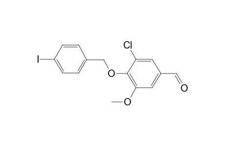 3-Chloro-4-(4-iodo-benzyloxy)-5-methoxy-benzaldehyde