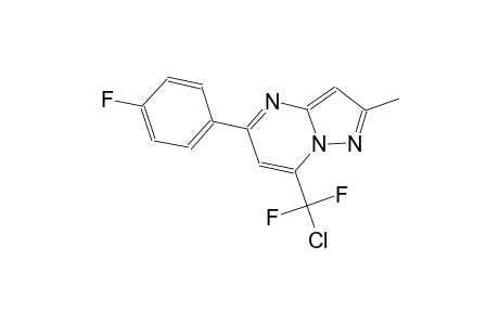 7-[chloro(difluoro)methyl]-5-(4-fluorophenyl)-2-methylpyrazolo[1,5-a]pyrimidine