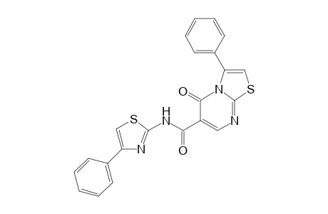 5-Oxo-3-phenyl-N-(4-phenylthiazol-2-yl)-5H-thiazolo[3,2-a]pyrimidine-6-carboxamide