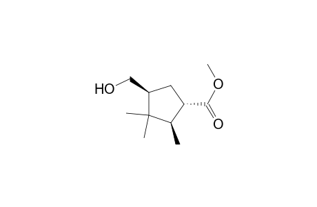 Cyclopentanecarboxylic acid, 4-(hydroxymethyl)-2,3,3-trimethyl-, methyl ester, [1S-(1.alpha.,2.beta.,4.beta.)]-