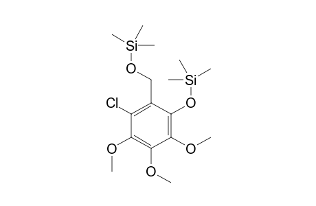 1-(Trimethylsilyloxy)-3-chloro-4,5,6-trimethoxy-2-[(trimethylsilyloxy0methyl]-benzene