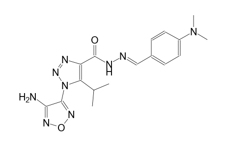 1-(4-amino-1,2,5-oxadiazol-3-yl)-N'-{(E)-[4-(dimethylamino)phenyl]methylidene}-5-isopropyl-1H-1,2,3-triazole-4-carbohydrazide