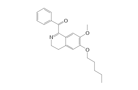 1-BENZOYL-6-PENTANYLOXY-7-METHOXY-3,4-DIHYDROISOQUINOLINE