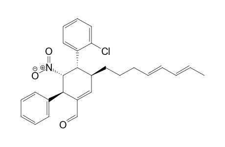 (3S,4S,5R,6R)-4-(2-Chlorphenyl)-5-nitro-3-((4E,6E)-octa-4,6-dienyl)-6-phenylcyclohex-1-ene-carbaldehyde