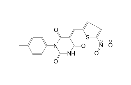 (5E)-1-(4-Methylphenyl)-5-[(5-nitro-2-thienyl)methylene]-2,4,6(1H,3H,5H)-pyrimidinetrione