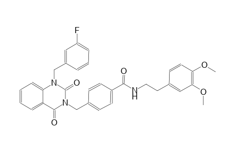 N-[2-(3,4-dimethoxyphenyl)ethyl]-4-[(1-(3-fluorobenzyl)-2,4-dioxo-1,4-dihydro-3(2H)-quinazolinyl)methyl]benzamide