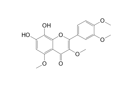 3,5-Dimethoxy-2-(3',4'-dimethoxyphenyl)-7,8-dihydroxy-benzopyran-4(4H)-one