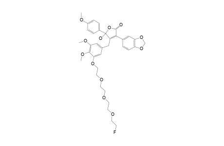 3-BENZO-[1.3]-DIOXOL-5-YL-4-{3-(2-(2-(2-(2-FLUOROETHOXY)-ETHOXY)-ETHOXY)-ETHOXY-4,5-DIMETHOXYBENZYL}-5-HYDROXY-5-(4-METHOXYPHENYL)-5-H-FURAN-2-ONE
