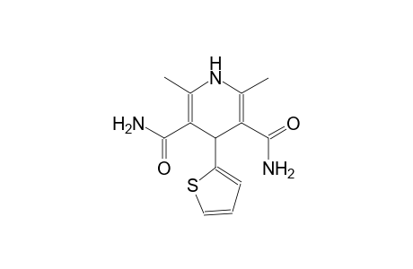 2,6-dimethyl-4-(2-thienyl)-1,4-dihydro-3,5-pyridinedicarboxamide