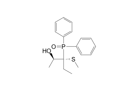 2-Pentanol, 3-(diphenylphosphinyl)-3-(methylthio)-, (R*,R*)-