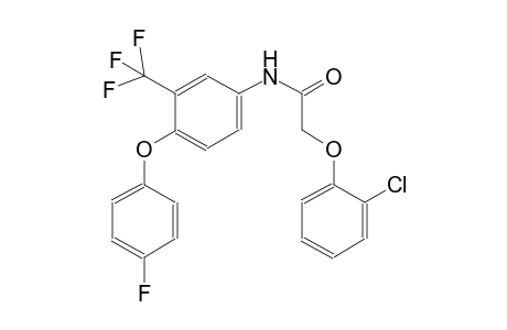 2-(2-chlorophenoxy)-N-[4-(4-fluorophenoxy)-3-(trifluoromethyl)phenyl]acetamide