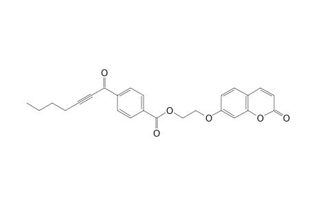 2-[(2-Oxo-2H-7-chromenyl)oxy]ethyl 4-(2-heptynoyl)benzenoate