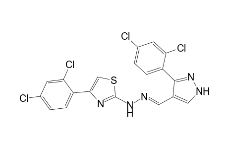 3-[2,4-Dichlorophenyl]-1H-pyrazole-4-carbaldehyde[4-(2,4-dichlorophenyl)-1,3-thiazol-2-yl]hydrazone