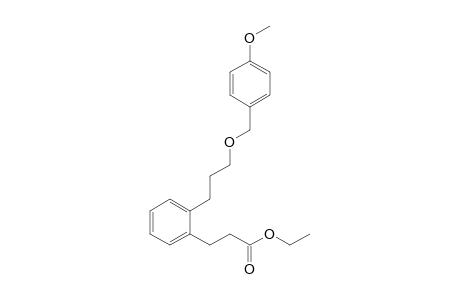 Ethyl 3-{2-[3-(p-methoxybenzyloxy)propyl]phenyl}propanoate