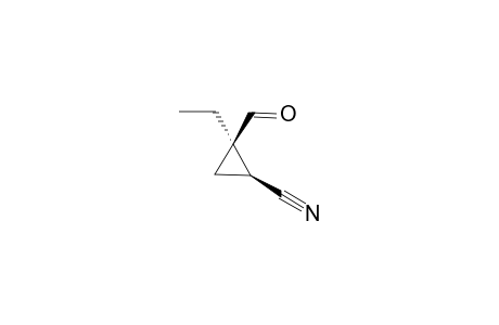 (1S,2R)-2-ethyl-2-formyl-1-cyclopropanecarbonitrile