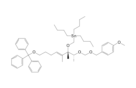 (2R,3S,4E)-2-(((4-Methoxybenzyl)oxy)methoxy)-3,4-dimethyl-3-(tri-n-butylstannyl)methoxy-8-(trityloxy)oct-4-ene