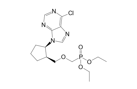 (+-)-cis-6-Chloro-9-[2-(diethylphosphonomethyloxymethyl)cyclopentyl]purine