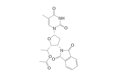1-[5'-O-Acetyl-3'-phthalimido-2',3',6'-trideoxy-.alpha.-L-ribo-hexofuranosyl]thymine