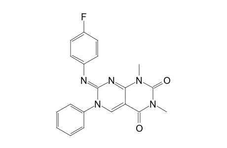 Pyrimido[4,5-d]pyrimidine-2,4(1H,3H)-dione, 7-[(4-fluorophenyl)imino]-6,7-dihydro-1,3-dimethyl-6-phenyl-