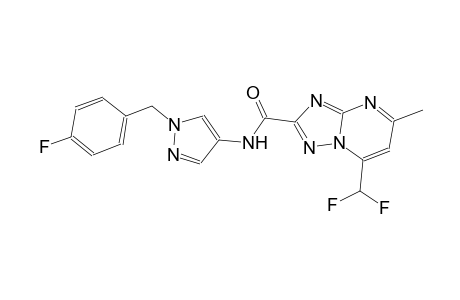7-(difluoromethyl)-N-[1-(4-fluorobenzyl)-1H-pyrazol-4-yl]-5-methyl[1,2,4]triazolo[1,5-a]pyrimidine-2-carboxamide
