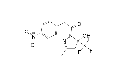 3-methyl-1-[(4-nitrophenyl)acetyl]-5-(trifluoromethyl)-4,5-dihydro-1H-pyrazol-5-ol