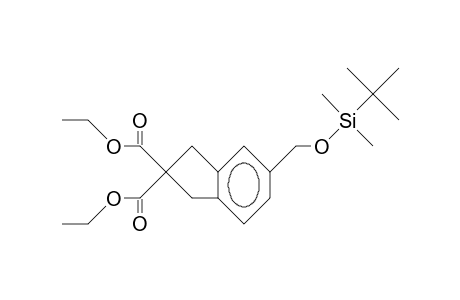 2H-Indene-2,2-dicarboxylic acid, 5-[[[(1,1-dimethylethyl)dimethylsilyl]oxy]methyl]-1,3-dihydro-, diethyl ester