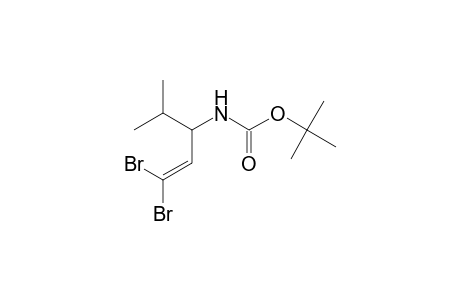 1-Pentene, 1,1-dibromo-4-methyl-(3S)-[(t-butoxycarbonyl)amino]-