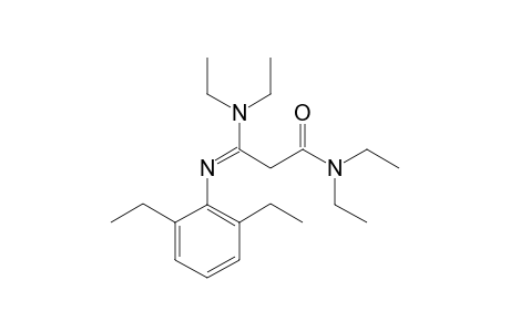 DIETHYL-3-DIETHYLAMINO-3-(2,6-DIETHYLPHENYL)-IMINO-PROPANAMIDE