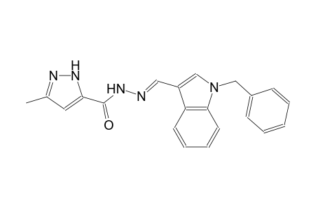 1H-pyrazole-5-carboxylic acid, 3-methyl-, 2-[(E)-[1-(phenylmethyl)-1H-indol-3-yl]methylidene]hydrazide