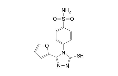 4-[3-(2-furyl)-5-sulfanyl-4H-1,2,4-triazol-4-yl]benzenesulfonamide