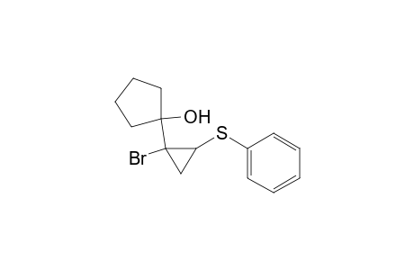 1-[1-Bromo-2-(phenylthio)cycloprop-1-yl]cyclopentan-1-ol