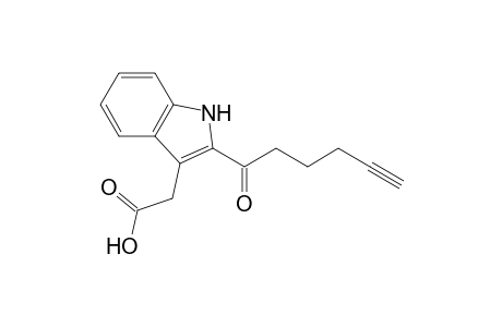 1H-Indole-3-acetic acid, 2-(1-oxo-5-hexynyl)-