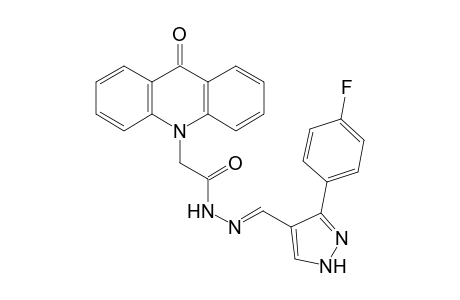 (9-oxo-9H-acridin-10-yl)-acetic acid [3-(4-fluoro-phenyl)-1H-pyrazol-4-ylmethylene]-hydrazide