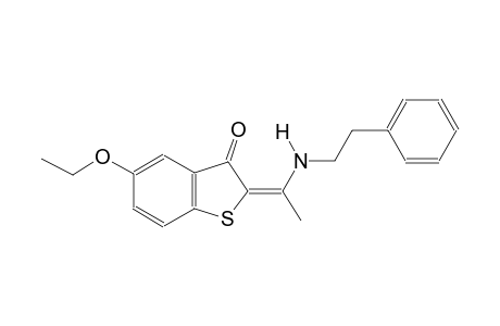 (2E)-5-ethoxy-2-{1-[(2-phenylethyl)amino]ethylidene}-1-benzothiophen-3(2H)-one