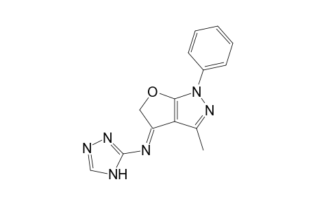 N-[(4Z)-3-Methyl-1-phenyl-1H-furo[2,3-c]pyrazol-4(5H)-ylidene]-4H-1,2,4-triazol-3-amine